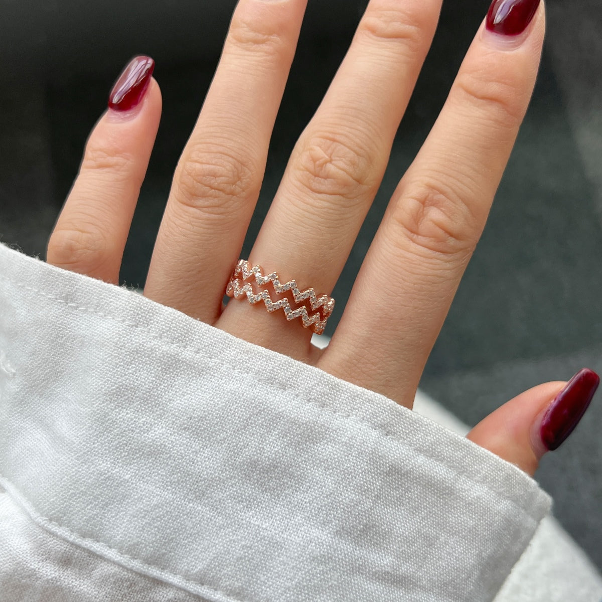Flydeer Wedding Band for Women 925 Silver Eternity Band Ring