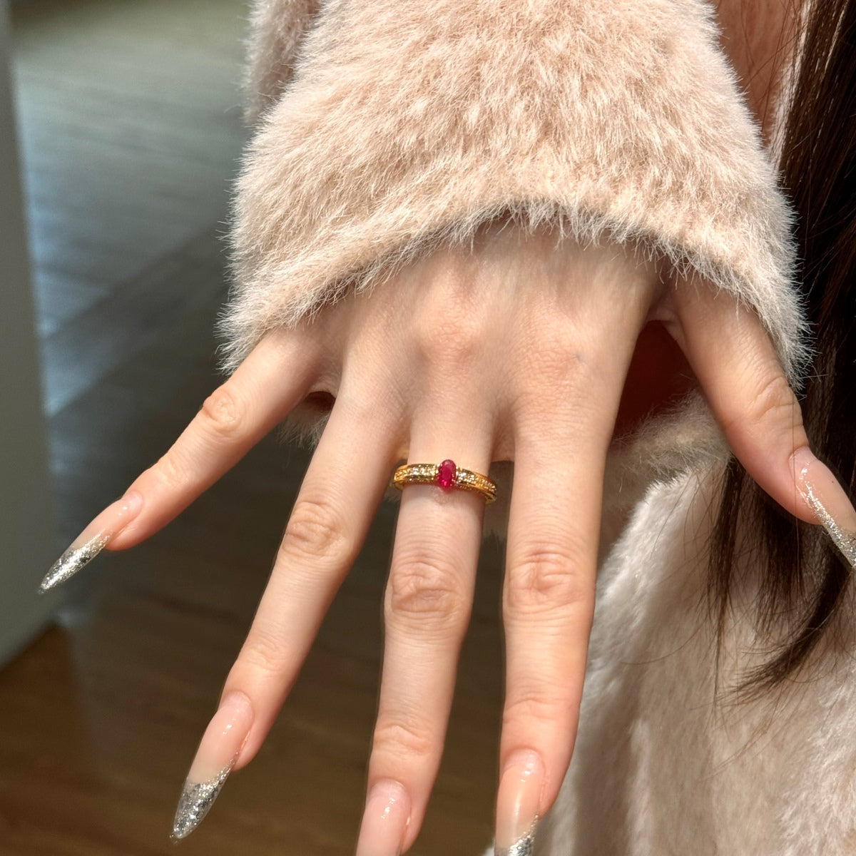 925 Sterling Silver Engagement Rings Oval Cut CZ Wedding Promise Rings for Her Stunning Wedding Bands for Women DY121411-S-G-RD