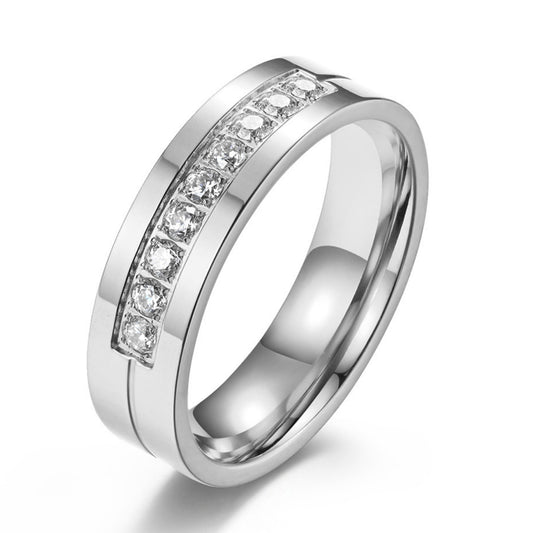 Flydeer Men Wedding Band Titanium Steel Men Rings Engagement Wedding Rings for Men Size 7-12