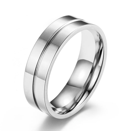 Flydeer Men Wedding Band Titanium Steel Men Rings Engagement Rings for Men Size 8-12