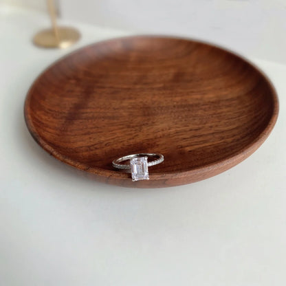 Flydeer Engagement Rings for Women 925 Sterling Silver Emerald Cut Wedding Rings 2CT 5A CZ Anniversary Size 5-9