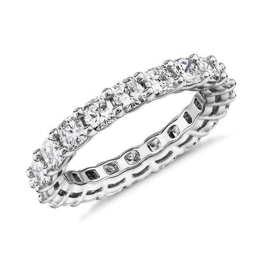 Flydeer Engagement Wedding Rings for Women 925 Sterling Silver 5A CZ Wedding Band for Her Round Cut Eternity Row Stackable Ring Size 5-9