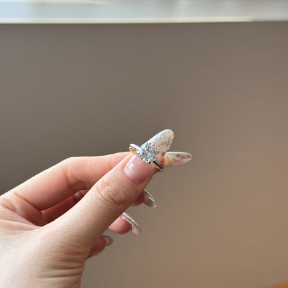 Flydeer 3 CT Engagement Ring for Women 925 Sterling Silver Round Solitaire Wedding Promise Ring for Her AAAAA CZ Size 5-8